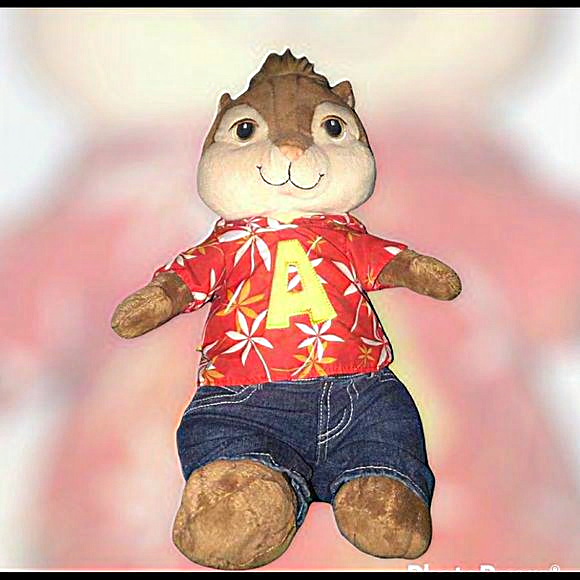 Build A Bear Alvin And‎ The Chipmunks Chipwrecked plush Alvin 12" Hawaiin toy - Picture 4 of 4